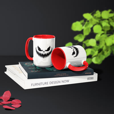 WickedJackOLantern Ceramic Mug 02 White Red
