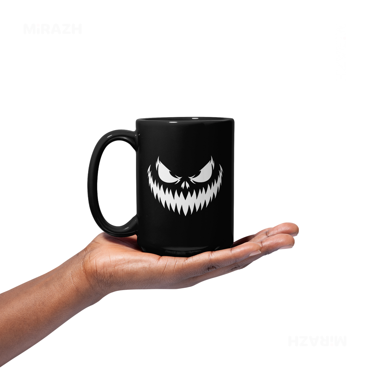 WickedJackOLantern Ceramic Mug 03 Black