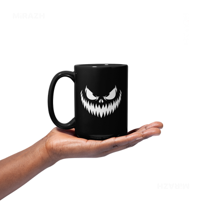 WickedJackOLantern Ceramic Mug 03 Black