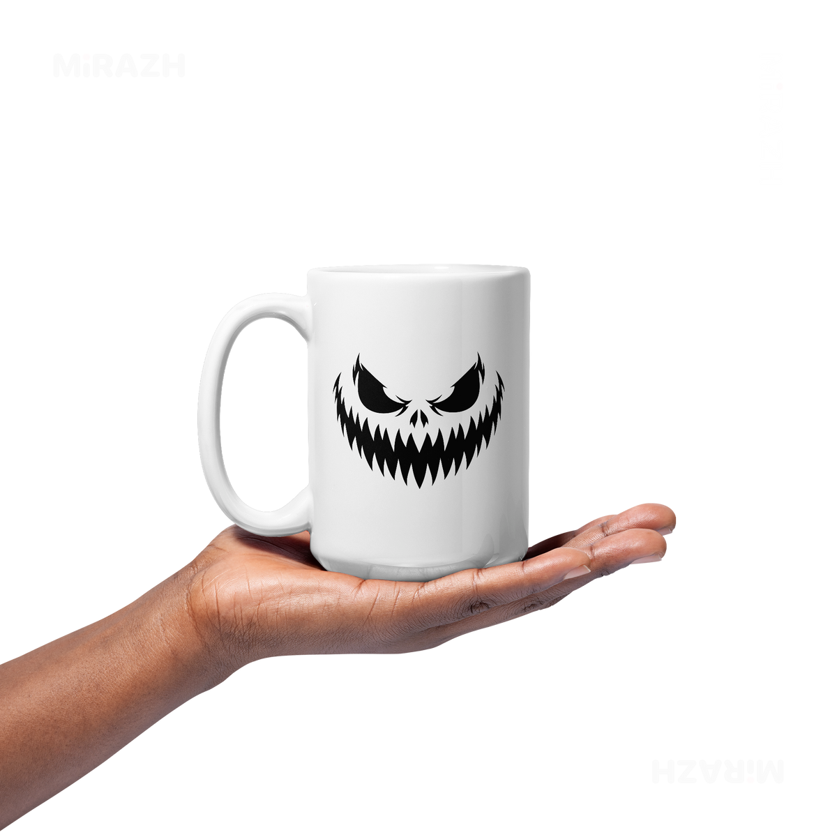 WickedJackOLantern Ceramic Mug 03 White