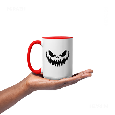 WickedJackOLantern Ceramic Mug 03 White Red