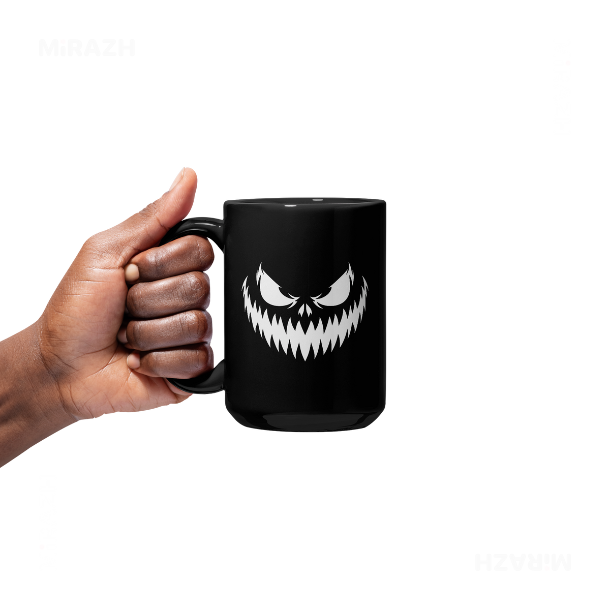WickedJackOLantern Ceramic Mug 05 Black