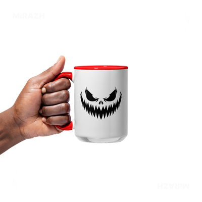 WickedJackOLantern Ceramic Mug 05 White Red