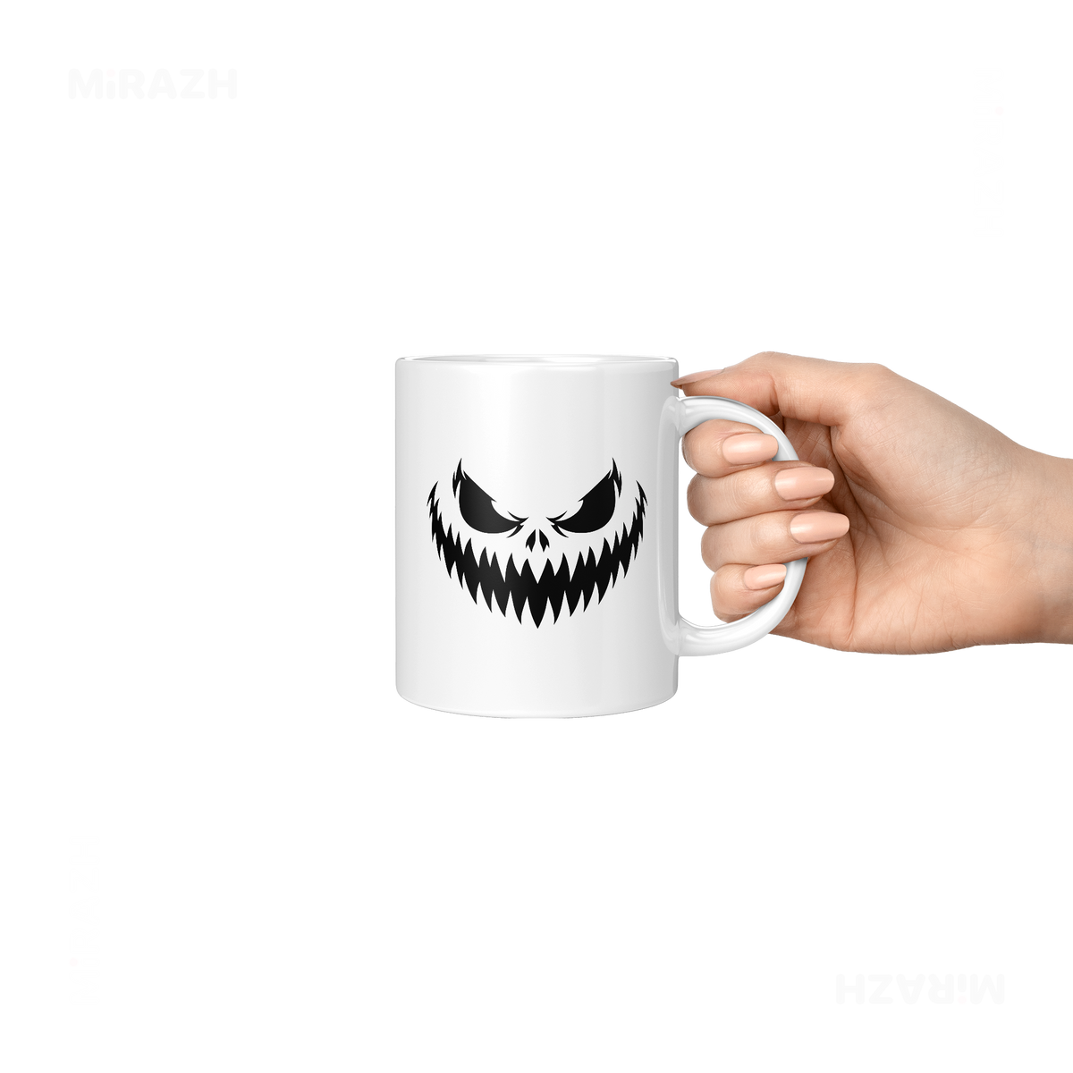 WickedJackOLantern Ceramic Mug 06 White