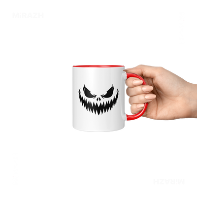 WickedJackOLantern Ceramic Mug 06 White Red