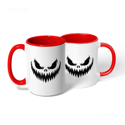 WickedJackOLantern Ceramic Mug 08 White Red