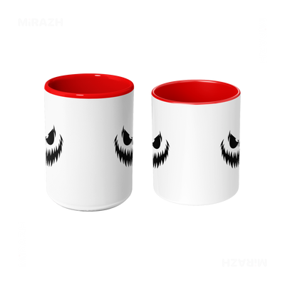 WickedJackOLantern Ceramic Mug 09 White Red