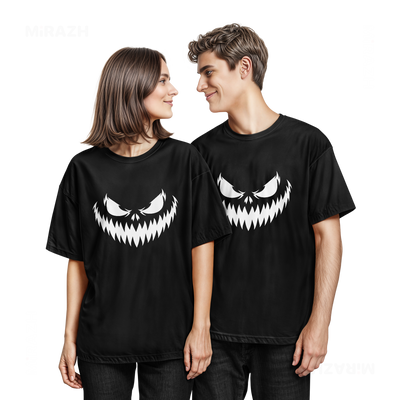 WickedJackOLantern Couple T Shirt 05 Black