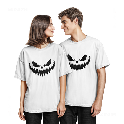 WickedJackOLantern Couple T Shirt 05 White