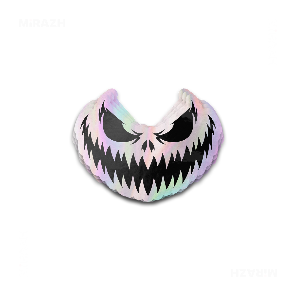 WickedJackOLantern Die Cut Holographic Sticker 01