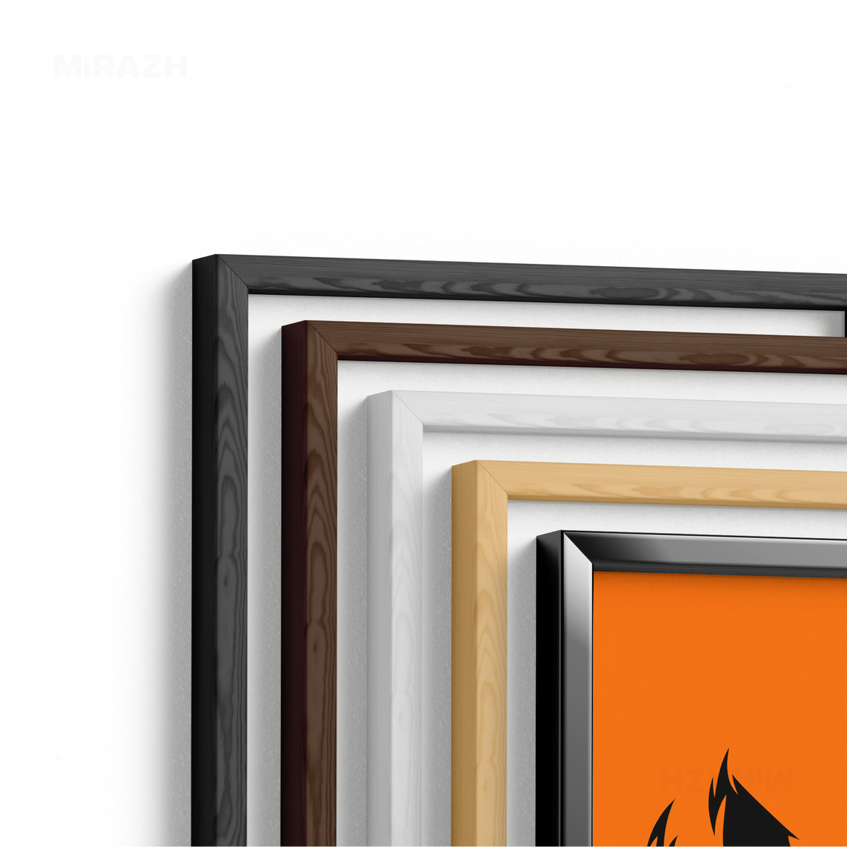 WickedJackOLantern Framed Poster 02 Black Aluminum