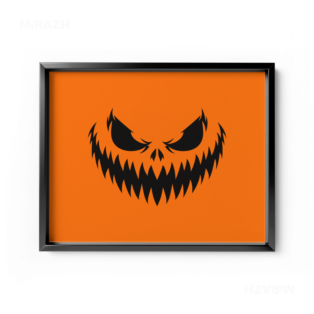 WickedJackOLantern Framed Poster 03 Black Aluminum