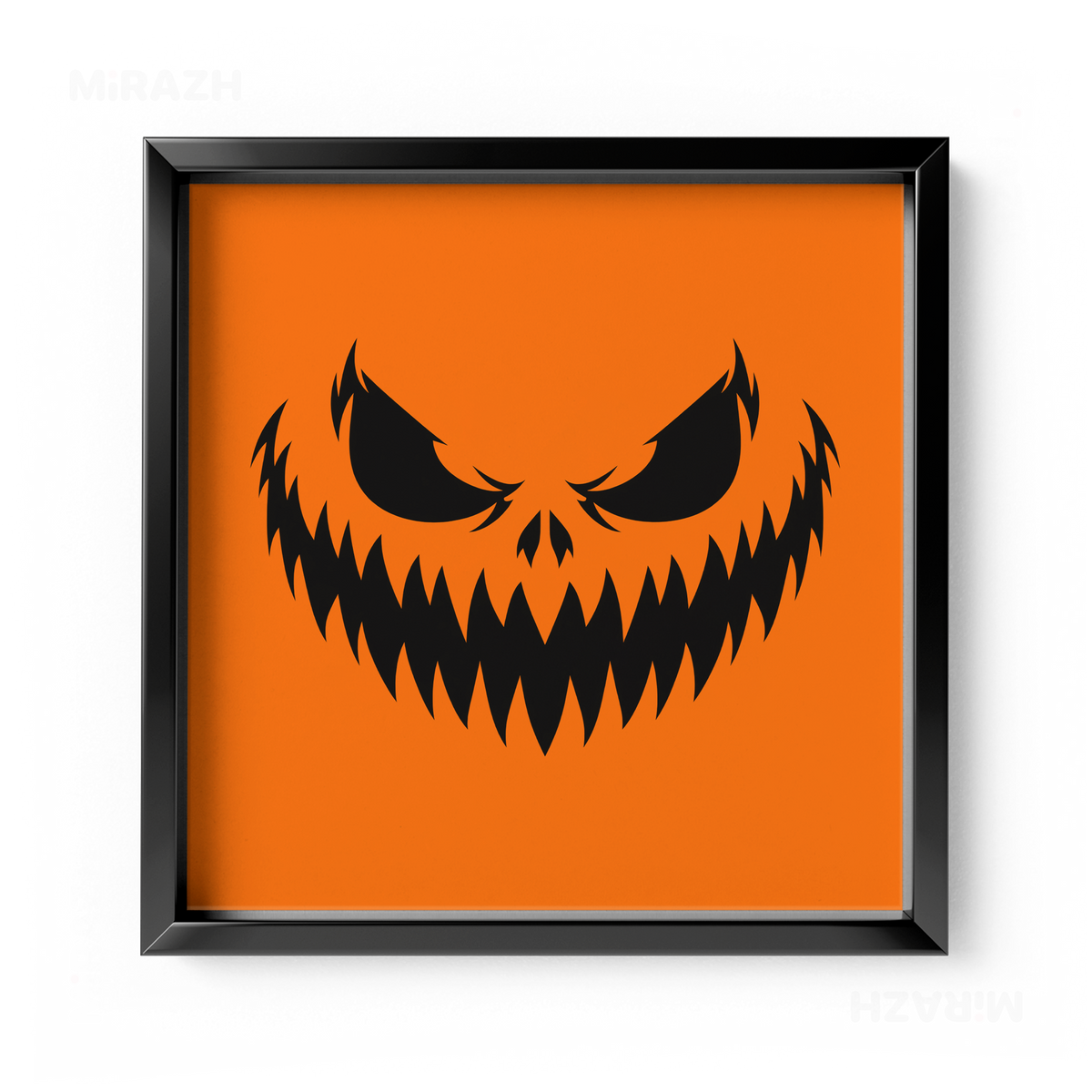 WickedJackOLantern Framed Poster 04 Black Aluminum
