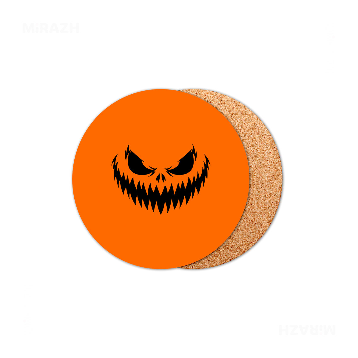 WickedJackOLantern High Gloss Coaster 01 Round