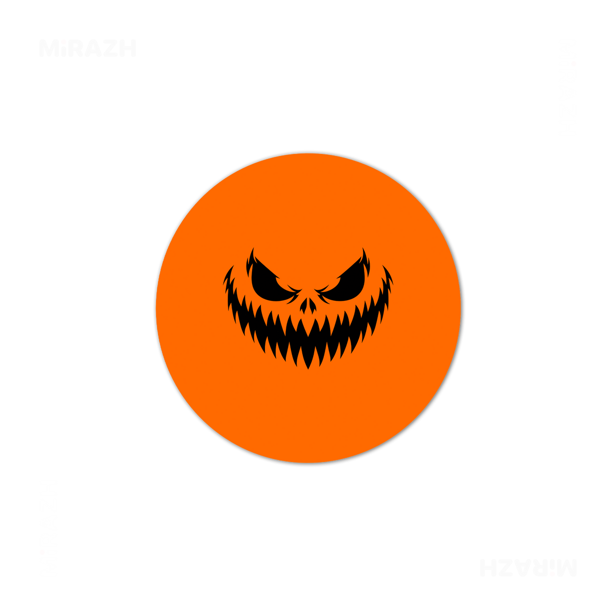 WickedJackOLantern High Gloss Coaster 03 Round
