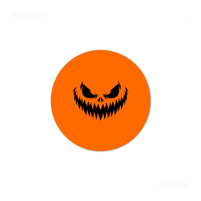 WickedJackOLantern High Gloss Coaster 03 Round