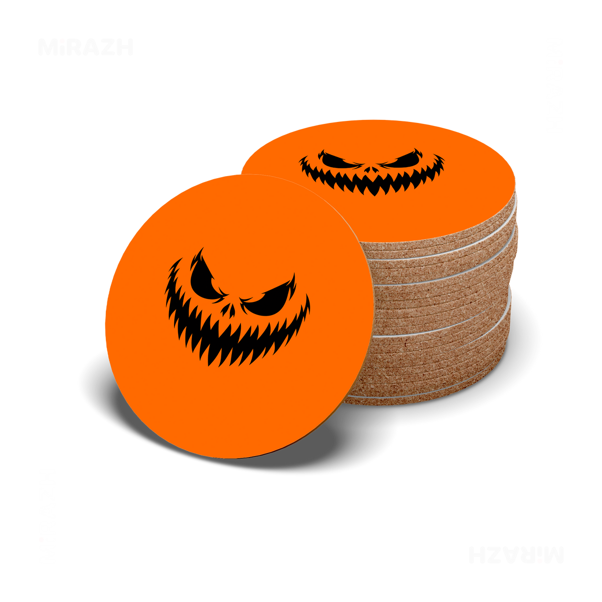WickedJackOLantern High Gloss Coaster 06 Round