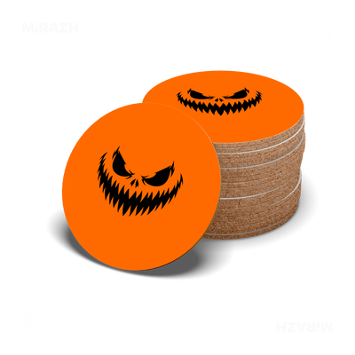 WickedJackOLantern High Gloss Coaster 06 Round