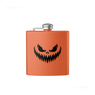 WickedJackOLantern Hip Flasks 01 Orange