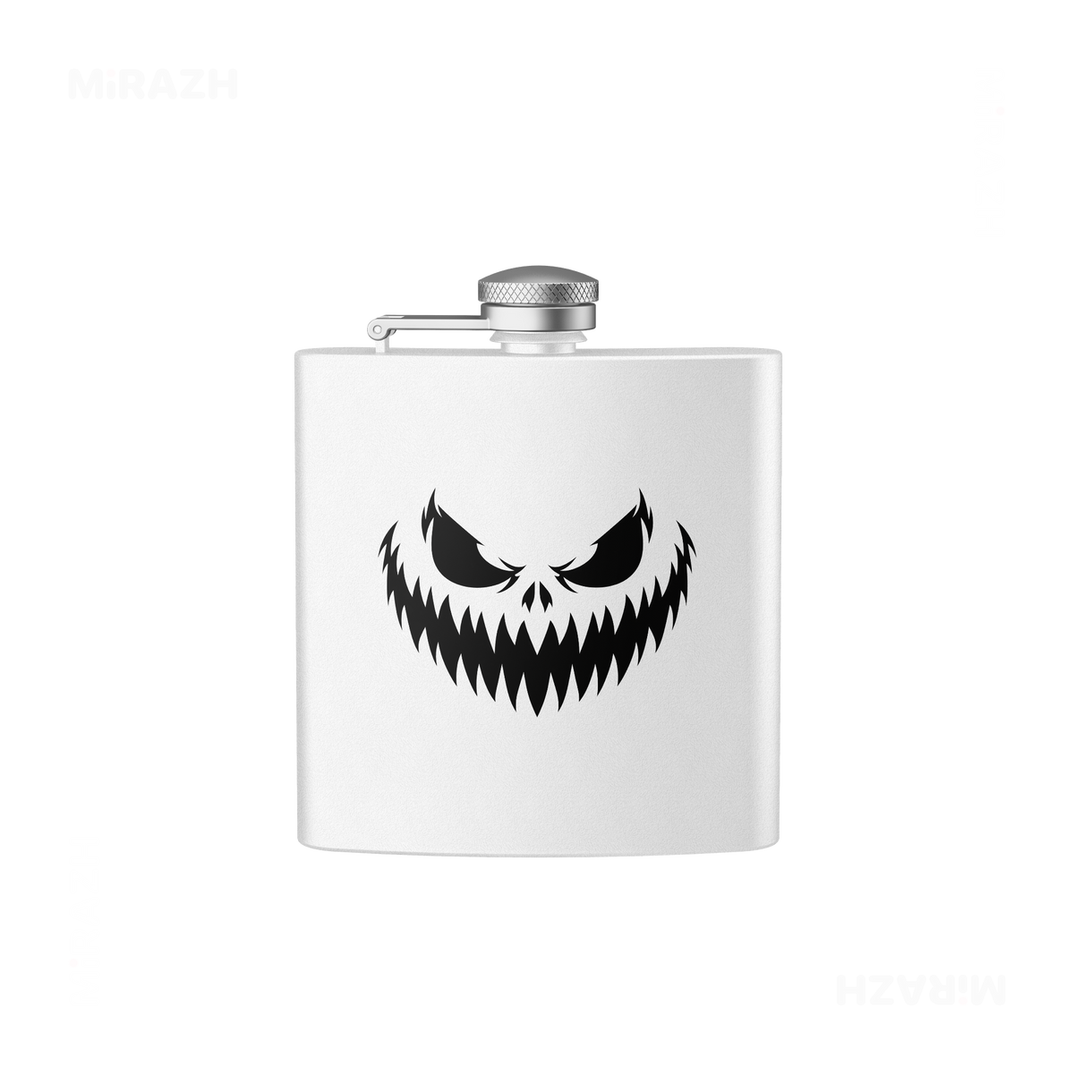 WickedJackOLantern Hip Flasks 01 White