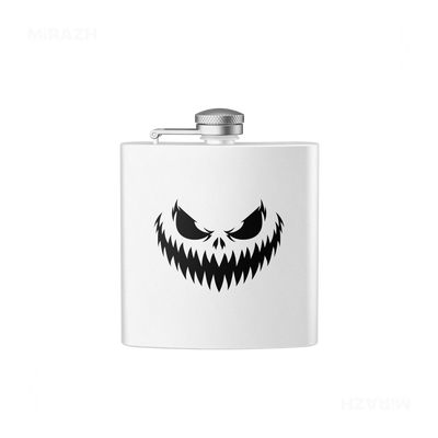 WickedJackOLantern Hip Flasks 01 White