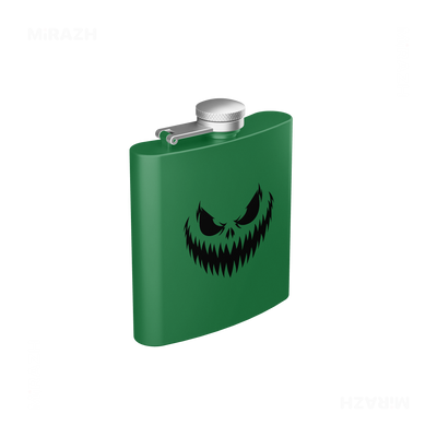 WickedJackOLantern Hip Flasks 03 Green