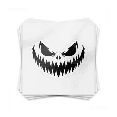 WickedJackOLantern Kiss Cut Sticker 01 White