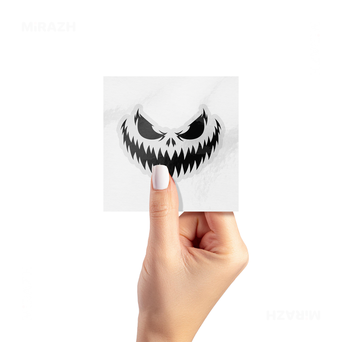 WickedJackOLantern Kiss Cut Sticker 02 Clear