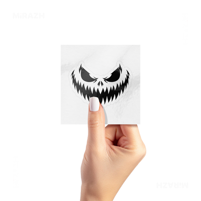 WickedJackOLantern Kiss Cut Sticker 02 White