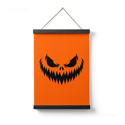 WickedJackOLantern Magnetic Hanger Poster 01 Black Wood