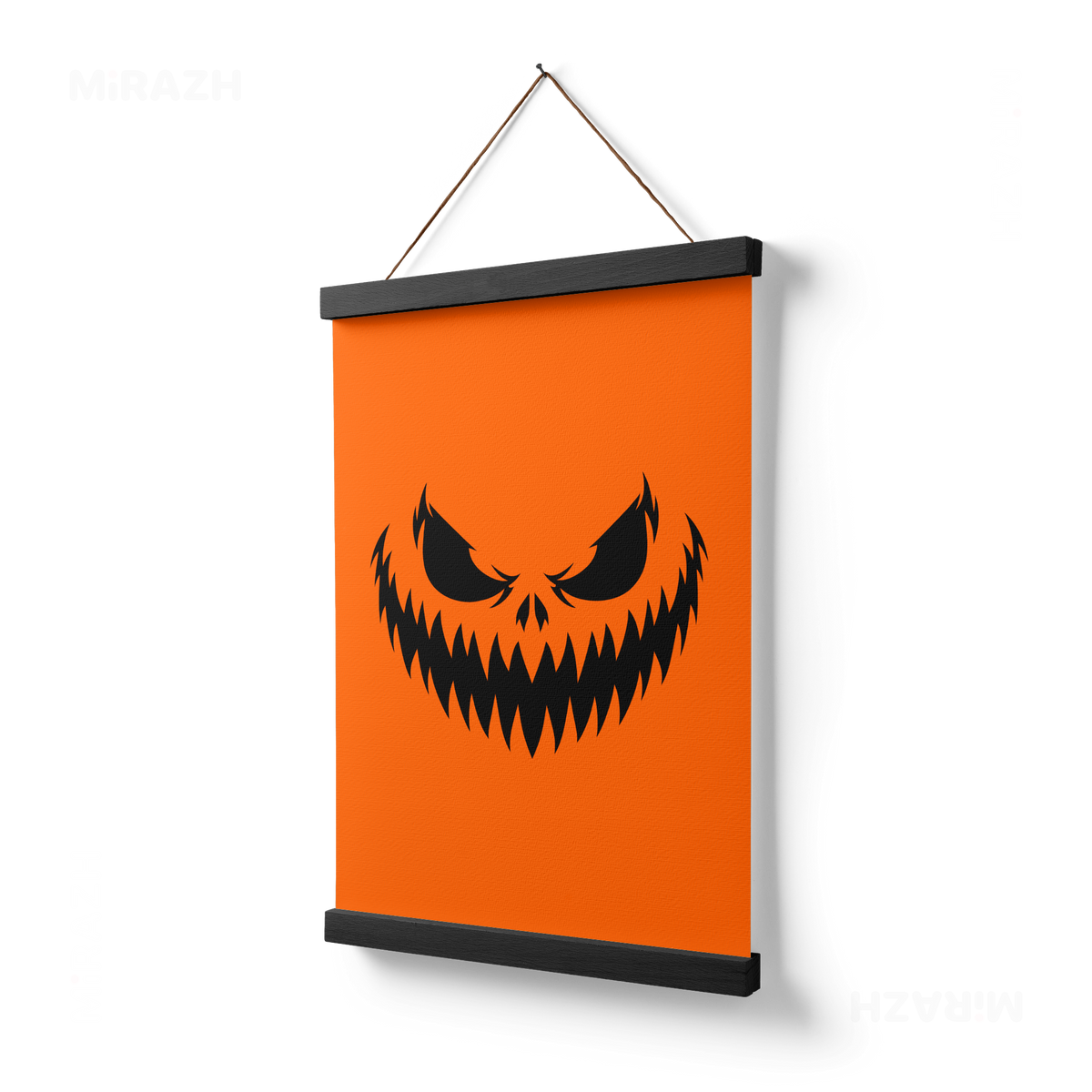 WickedJackOLantern Magnetic Hanger Poster 03 Black Wood