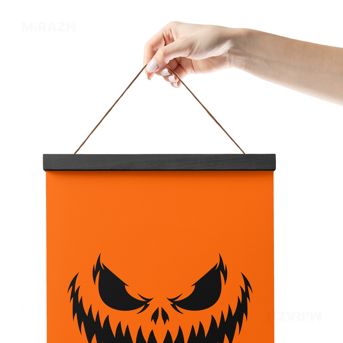 WickedJackOLantern Magnetic Hanger Poster 05 Black Wood