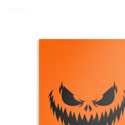 WickedJackOLantern Metallic Print 02 Aluminum
