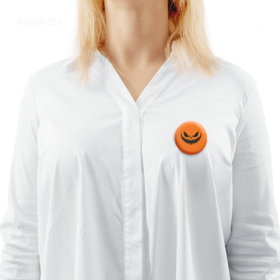 WickedJackOLantern Pin Buttons 02 Round