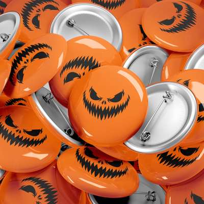WickedJackOLantern Pin Buttons 06 Round