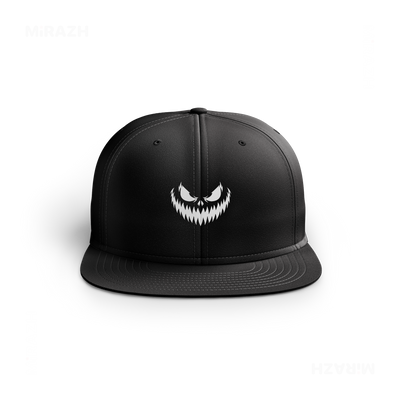 WickedJackOLantern Snapback Caps 01 Black DTF