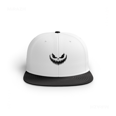 WickedJackOLantern Snapback Caps 01 White Black DTF