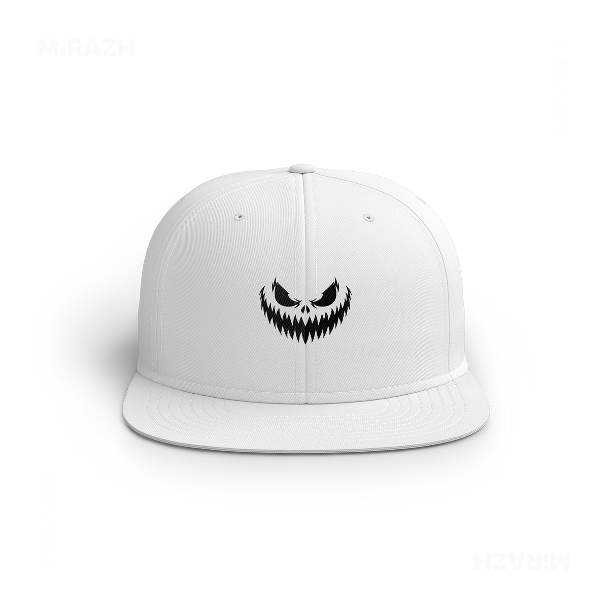 WickedJackOLantern Snapback Caps 01 White DTF