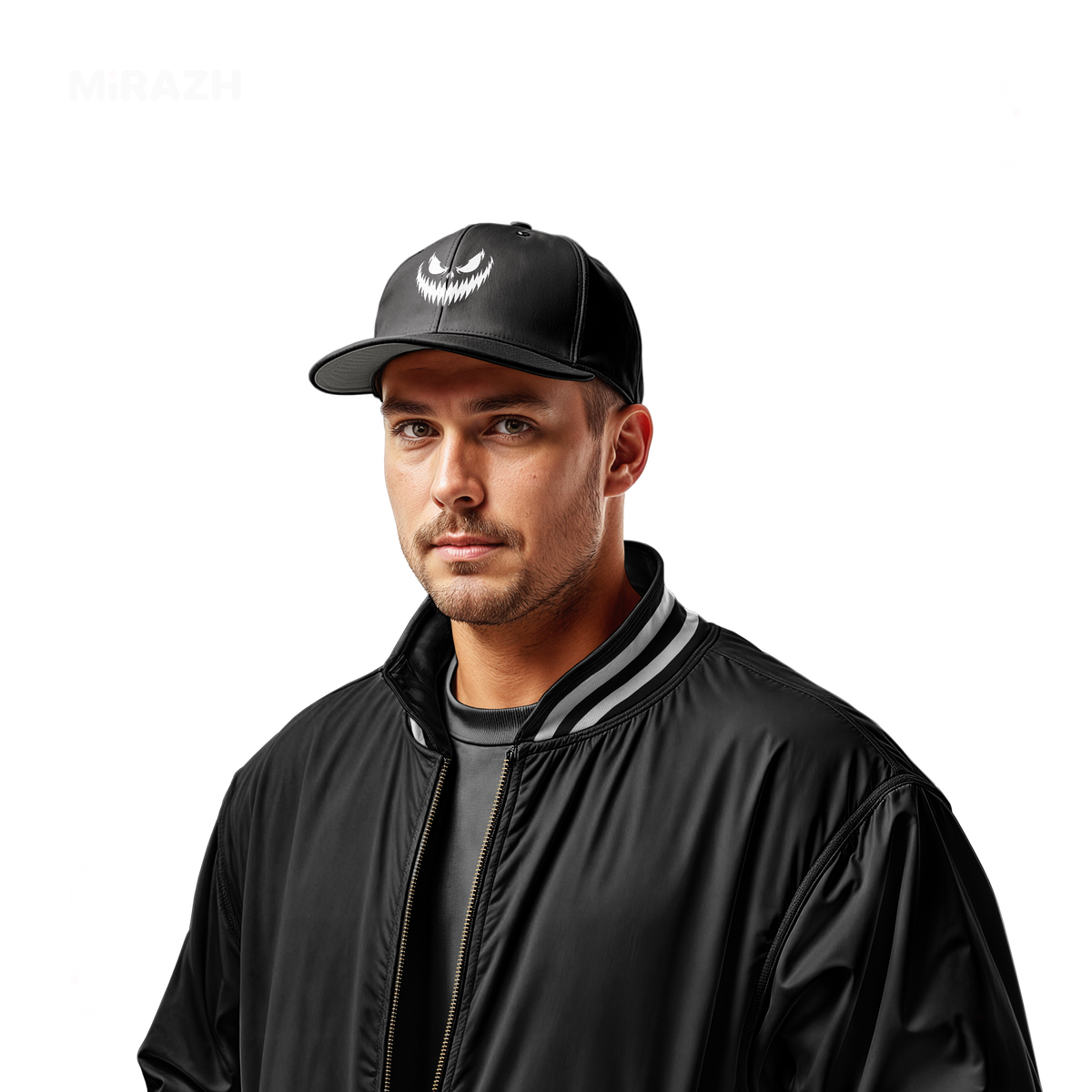 WickedJackOLantern Snapback Caps 02 Black DTF