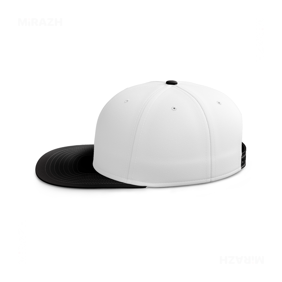WickedJackOLantern Snapback Caps 03 White Black DTF