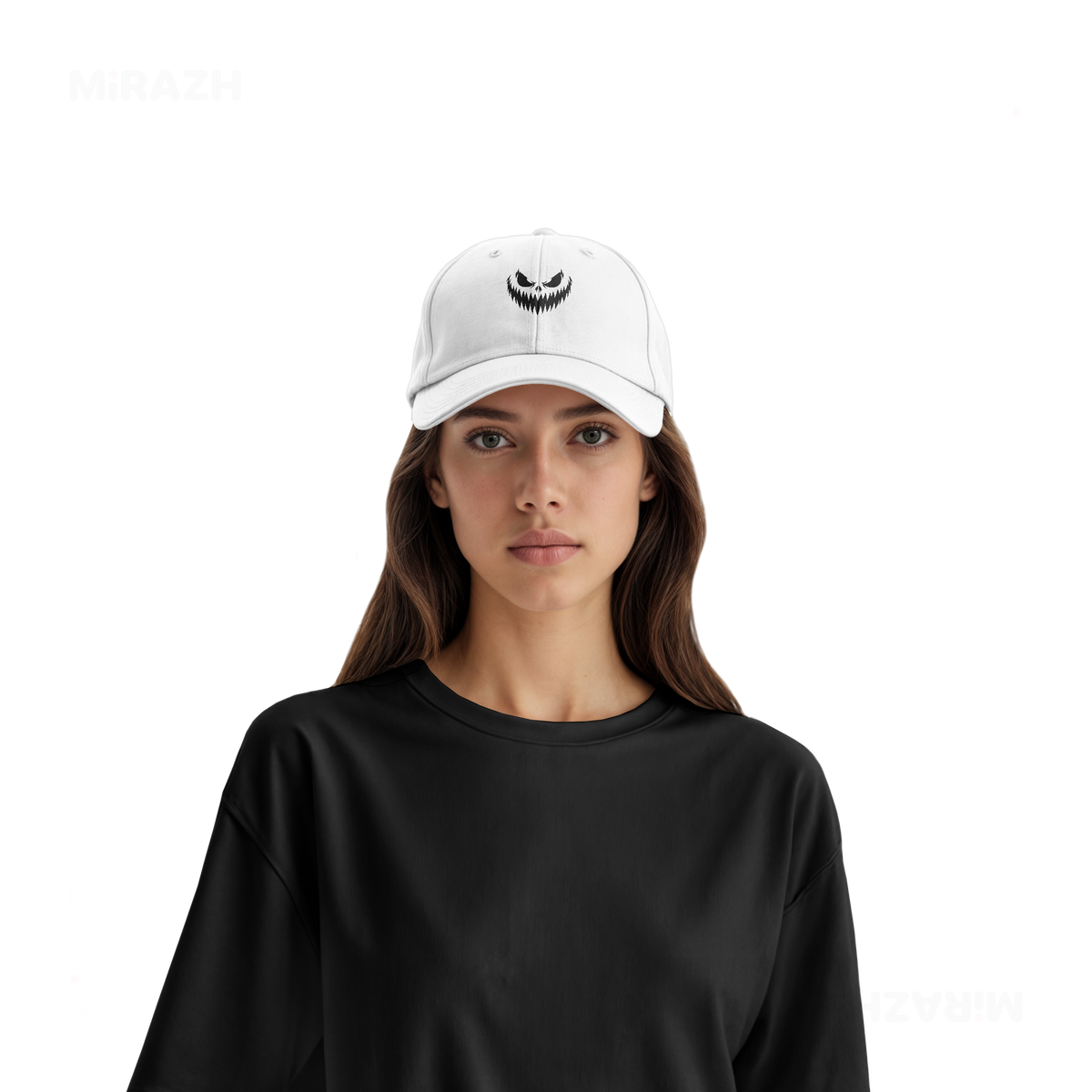 WickedJackOLantern Snapback Caps 07 White DTF