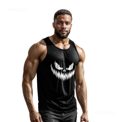 WickedJackOLantern Tank Tops 02 Black
