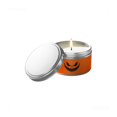 WickedJackOLantern Tin Candle 01 Silver