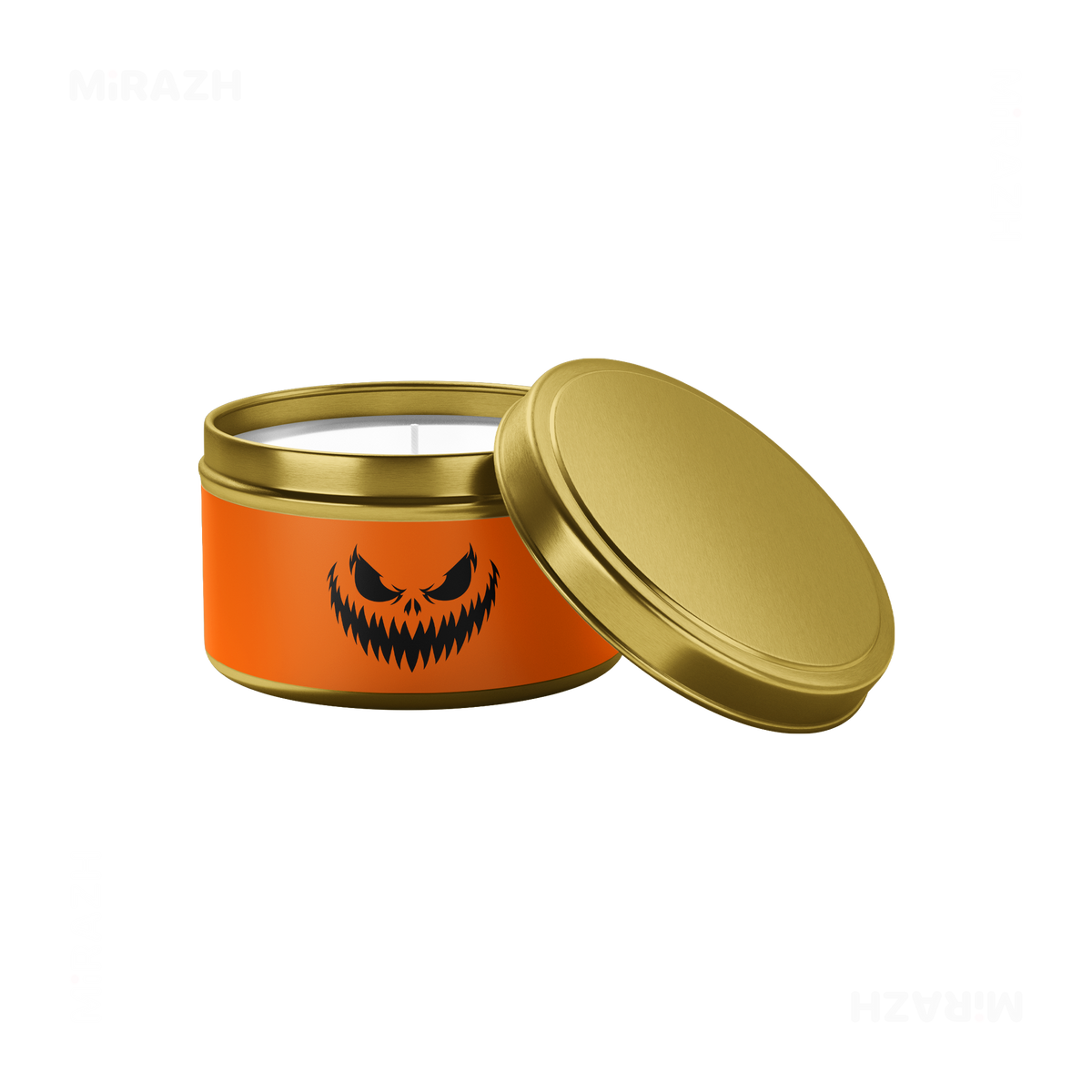 WickedJackOLantern Tin Candle 03 Gold