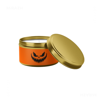 WickedJackOLantern Tin Candle 03 Gold