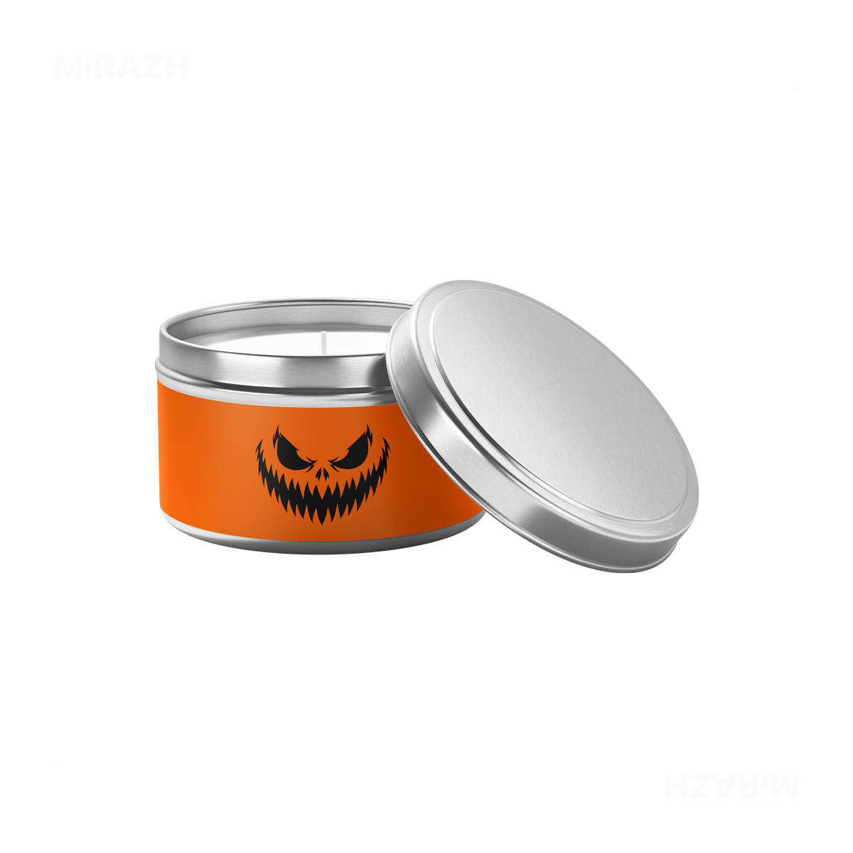 WickedJackOLantern Tin Candle 03 Silver
