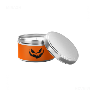 WickedJackOLantern Tin Candle 03 Silver