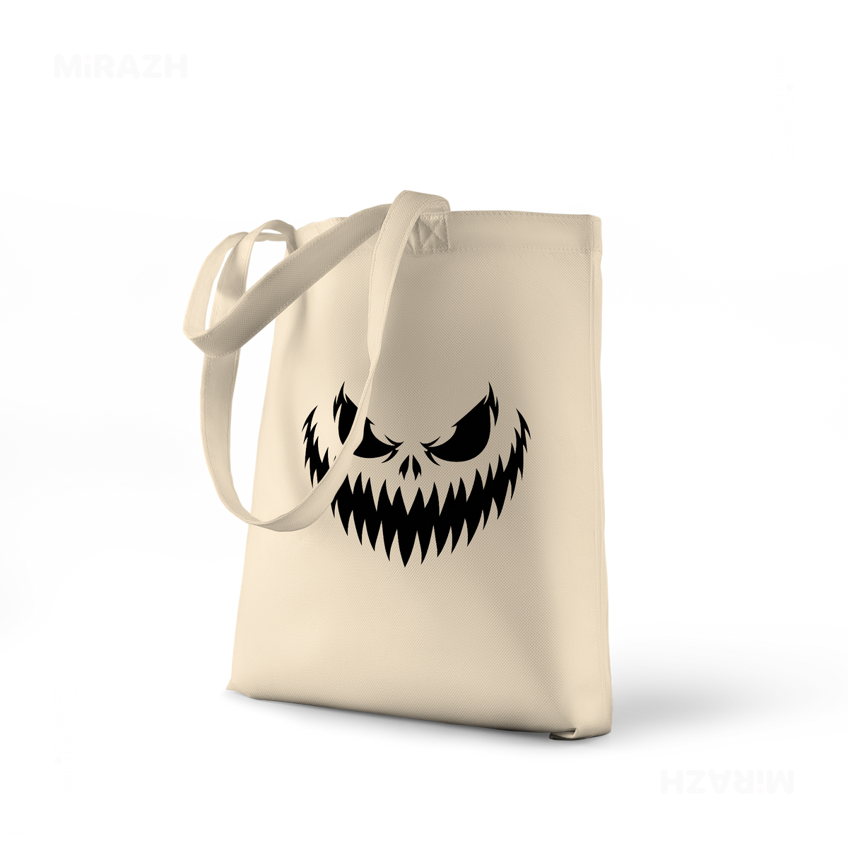 WickedJackOLantern Tote Bags 01 Natural