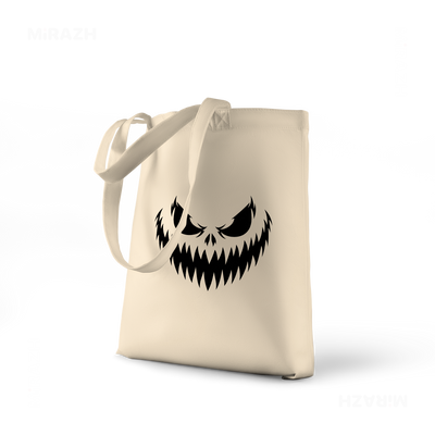 WickedJackOLantern Tote Bags 01 Natural