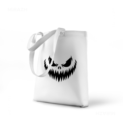 WickedJackOLantern Tote Bags 01 White